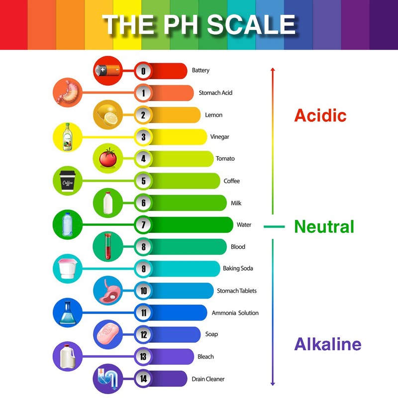 4 Pack pH Test Strips, 320 Strips pH 1-14 Universal