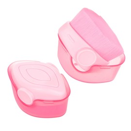 Mikinona 2pcs Foundation Brush Makeup Cosmetics Powder Cheeks Multifunctional Cover Face Stippling Liquid Kit Highlighter Brush Concealer Brush Blush Brush Pink Nylon Brush