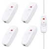 Set of 4 Lamp Switch Intermediate Switch Cable Switch with