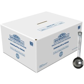 Ghirardelli Sweet Ground Chocolate & Cocoa Gourmet Powder, 10 lb Box with Ghirardelli Stamped Barista Spoon
