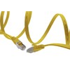 1m - gelb - 10 Stück Cat7 Flachkabel Netzwerkkabel Cat