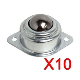 Heavy Duty Lot of 10 Transfer Ball 1-inch Flange-Mount HeavyDuty Bearing Roller Conveyor322