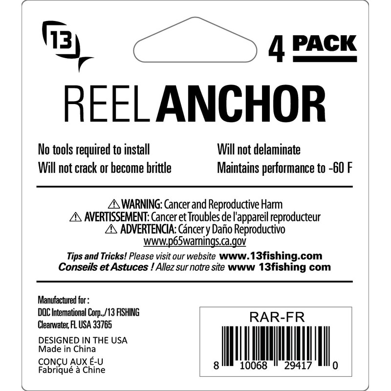 13 FISHING - Fire Red Reel Anchor Wraps - 4