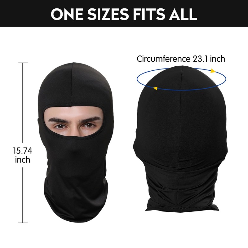Pukavt Balaclava Face Mask, Ski Mask for Men Women, UV