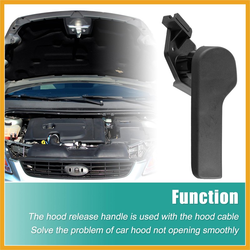 Partuto 1 Set Hood Latch Release Handle Bracket Assembly 1KD823633A