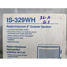 Nutone IS-329WH Radio Intercom 5" Outdoor Speaker