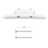 WTMORE Boat Cleats 5inch, High Impact White Nylon Dock Cleats,Boat