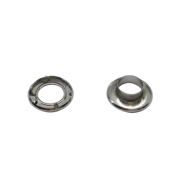 316 Stainless Steel Rolled Rim Grommet and Spur Washer Set