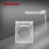DaierTek 22mm Power Button Cover Child Proof Safety Push Button
