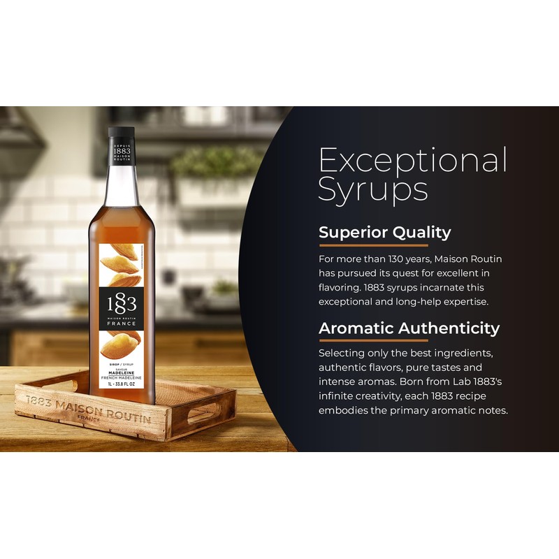 1883 French Madeleine Syrup for Drinks – Premium Flavoring Syrup