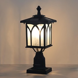 Kemeco Solar Post Light Outdoor Cast Aluminum LED Lamp Fixture with 3-Inch Fitter Base for Yard Garden Post Pole Gates Pillar Mount Landscape Driveway Decor