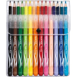 Maped - Jungle Color'Peps Coloring Combo Pack - 15 coloured pencils + 12 washable and dry-resistant felt-tip pens - Medium point - Bright colours - Resealable plastic pouch