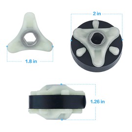 4 Pack 285753A Metal Core Motor Coupling Kit, Washer Parts Heavy Duty Replaces 285743, 280152, 21003, 85140, 1195967, 285753AVP, AP3963893, PS1485646