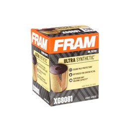FRAM Ultra Synthetic Automotive Replacement Oil Filter, Designed for Synthetic Oil Changes Lasting up to 20k Miles, XG8081 with SureGrip (Pack of 1)