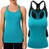 Evercute 1/2/3 Pack Workout Tank Tops for Women with Built