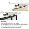 JUBEST 6FT Sliding Barn Door Track Kit, Aluminium Box Rail