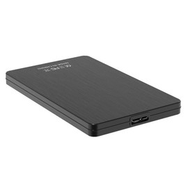 Laroal Portable External Hard Drive Enclosure USB3.1 Hard Drive Enclosure 2.5 Inch for PC Laptop Computer (Black)