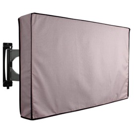 KHOMO GEAR Outdoor TV Cover Universal Weatherproof Protector for 50-52 Inch TV - Fits Most Mounts & Brackets, Grey (VC-tv-cover-50-grey)
