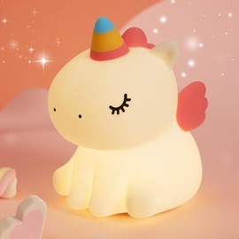 JMG-Myratts Unicorn Night Light for Kids, Dimmable Timer Night Light, Bedside Lamp for Kids, Decoration for Girls Room [Energy Class G] (Unicorn)