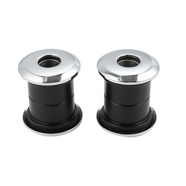 VPZMT - Juego de amortiguador de bujes elevadores de manubrio de poliuretano para Harley Big individual Dyna 1973-2018, Sportster 1973-2003 (estilo-negro)