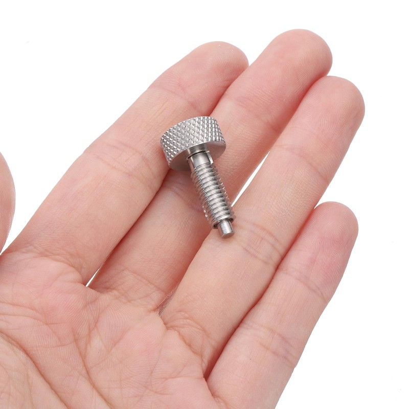 QUARKZMAN Pack of 2 Spring Plunger with Knurled Handle M6