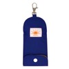 TRADIS Reflective Material Key Case with Reel and Key Chain,