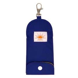 TRADIS Reflective Material Key Case with Reel and Key Chain, For Elementary School Students, School Bag, Kids, Children, Junior, navy