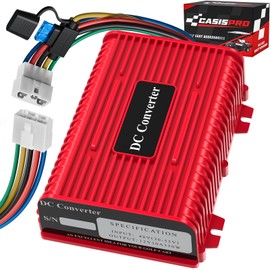 Universal 36V 48V to 12V Golf Cart Voltage Reducer DC Converter, 30A 360W DC Step Down Transformer with Fuse, Voltage Regulator for Club Car EZGO Yamaha
