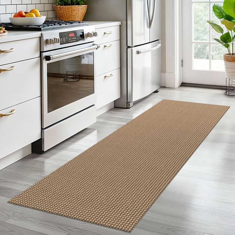 EARTHALL Woven Runner Rug 2x6 Ft Washable Runners for Hallways