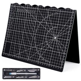 Tapete de Corte Autorreparable, Tapete de Corte Plegable, A3 Desplegado y A4 Plegado, Fácil de Transportar, Alfombrilla de Corte para Manualidades, Coser, Proyectos de Albumes de Recortes (plegable)