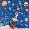 Watercolor Glow in The Dark Stars Solar System Wall Decals,