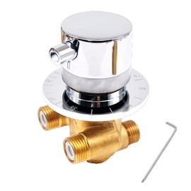 Mixer Thermostatic Bath Faucets, Wall-Mounted Mixer Tap Brass Bathroom Polished Shower Faucet Cabin (Mixer*1)