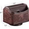 Arniche PU Leather Remote Control Organizer with 360° Spinning Design,Desk
