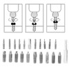 22PCs Screw Extractor Left Hand Thread Tool Set Durable Hardware