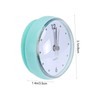 Ciieeo 1Pc Hanging Wall Clock with Suction Cup Mute Clock