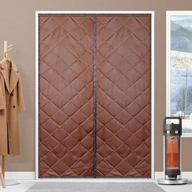 Cotton Padded Thick Windproof Barrier (150x220) for Balcony, Winter Windproof Vinyl, Entrance Door Cold Protection Curtain