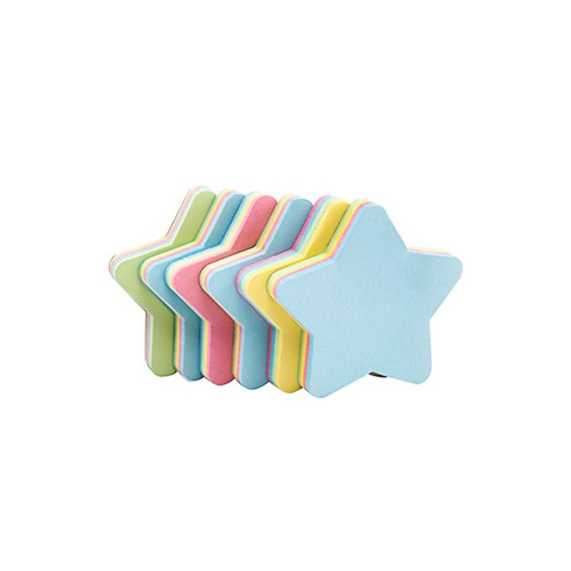 Sticky Notes Star Shaped - Self Stick Post Memo Cute