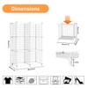 AWTATOS 6 Cube Storage Wire Closet Organizers DIY Stackable Storage