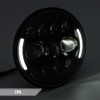 APEBAZY Motorcycle headlight, universal motorcycle LED headlight, angel eye, motorcycle