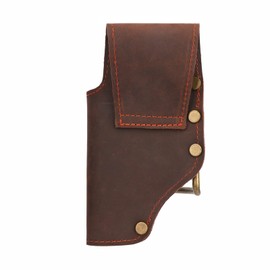 TOURBON Leather Tool Holder Plier Pouch Steel Loop Hammer Holster for 2-inch Wide Tool Belt