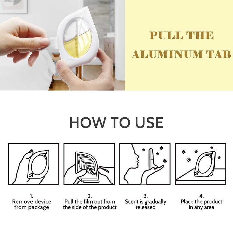 Air Freshener for Home, 4 Pack, Vanilla, Odor Eliminator for