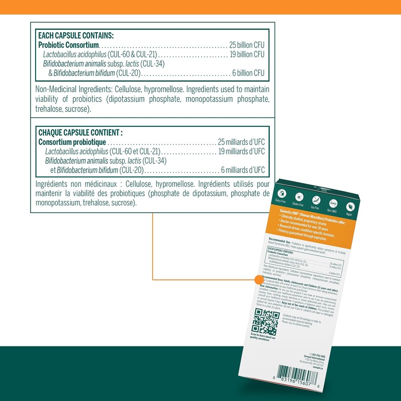 Genestra Brands HMF IBS Relief | Shelf-Stable Probiotic Formula Support