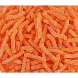 Smarty Stop Sweet & Sour Multi Flavor, Colorful Worms Gummy (5 Pound (Pack of 1), Sour Orange)