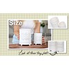 Large 7.3"+5.4" Elegant Ceramic Utensil Holder for Countertop, Cooking Utensils
