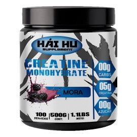 Creatina Monohidratada En Polvo 500g Hái Hu Varios Sabores Mora