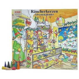 Richard Glässer GmbH Knox Advent Calendar Incense Cones with 24 Different Fragrances
