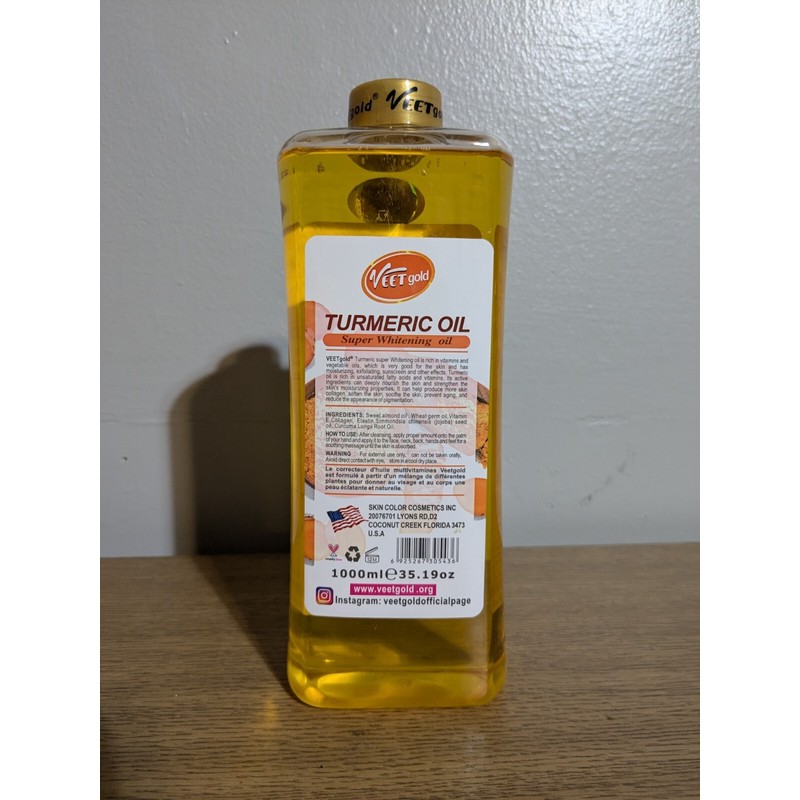 Veet Gold Turmeric Super Whitening Oil 1000ml