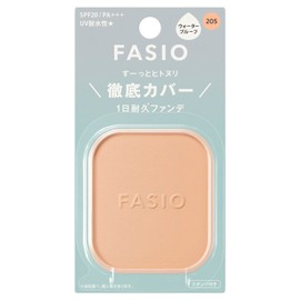 Fascio Hitonuri Cover, Durable Foundation, 205, Light Pink Ochre, 0.3 oz (10 g), SPF20 PA+++ Waterproof Powder Foundation Powder, High Cover, Anti-Crumble and Anti-Shine