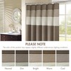 Madison Park Amherst Bathroom Shower Curtain Faux Silk Pieced Striped