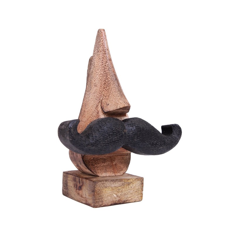 The Indian Arts Repose lunettes standard avec moustache noire en